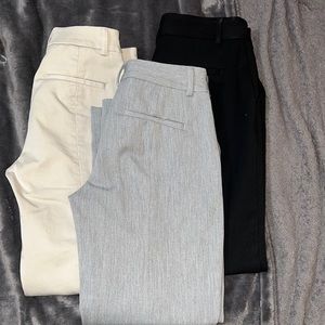 Mid rise ankle slacks